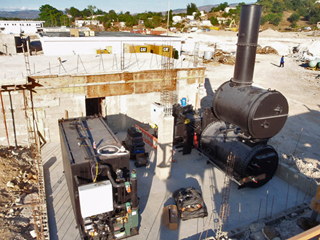 Incinerator: Photograph courtesy of Partners In Health